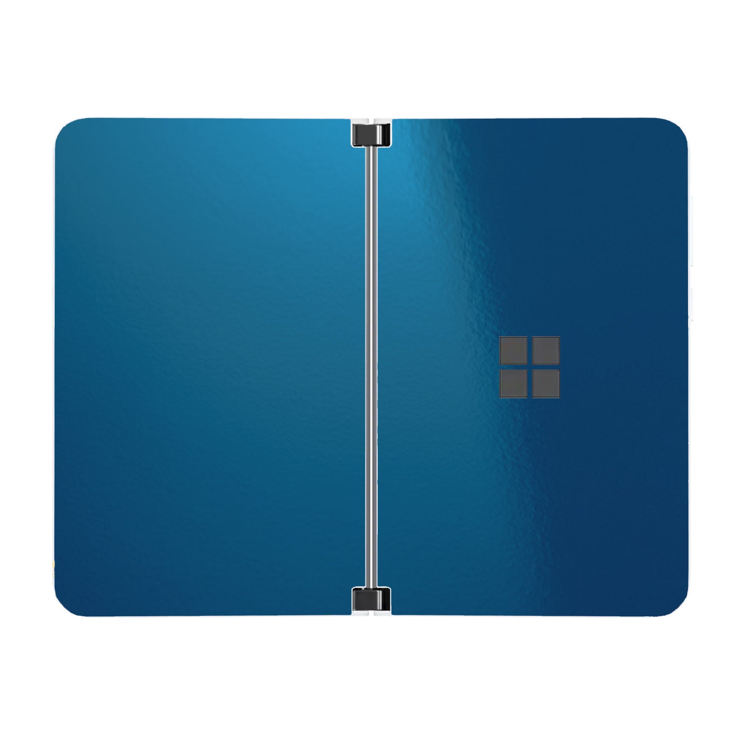 Pellicola Adesiva Per Microsoft Surface Duo - Effetto Carbonio Opaco Bianco E Nero - Foto 2