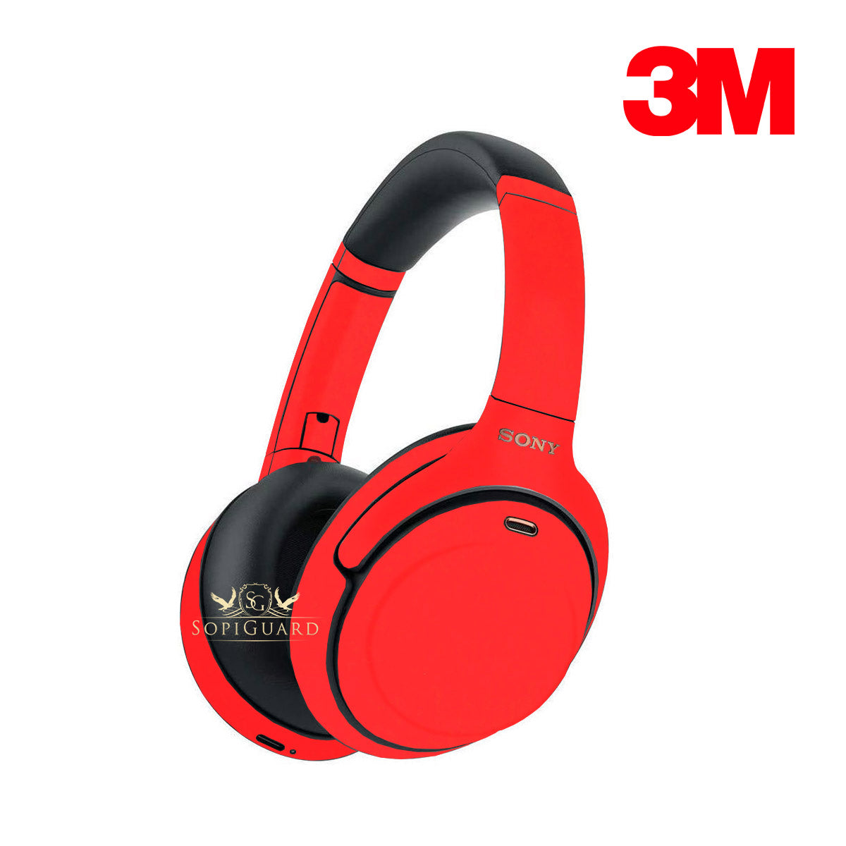 Sony headphones best sale red and black